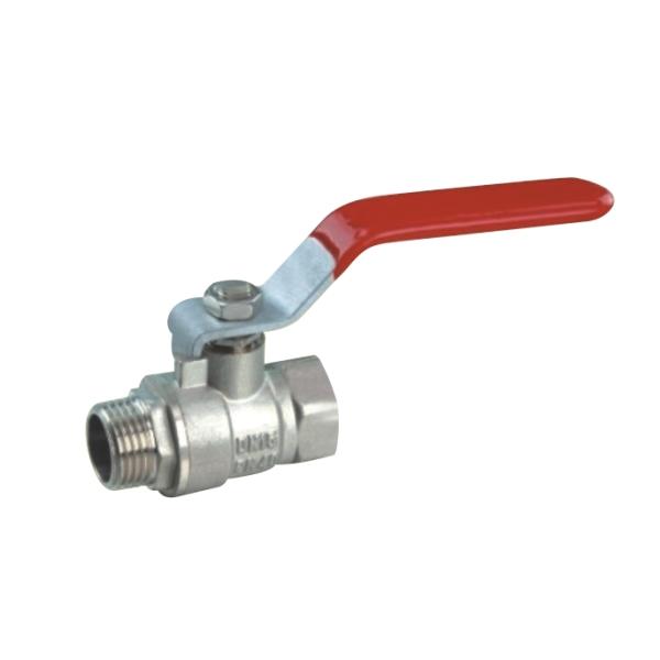  SKOV-1002  forged 1/2-2 inch plated nickel brass ball valve with long handle