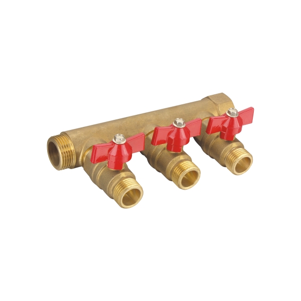  SKOV-5010 brass Floor Heating Manifolds for floor heating system usage 2-8way