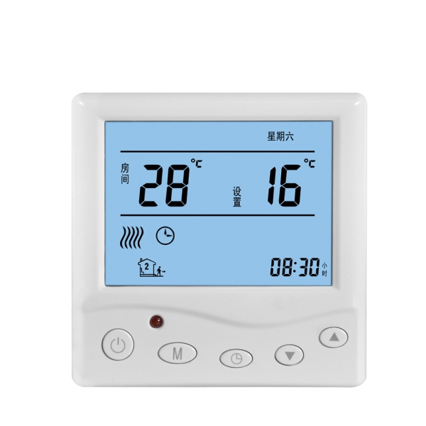  B205 Simple button type LCD display 220V floor heating electric thermostat controller