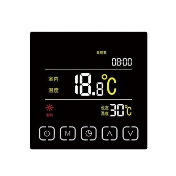  C601 Simple button type LCD display 220V floor heating electric thermostat controller