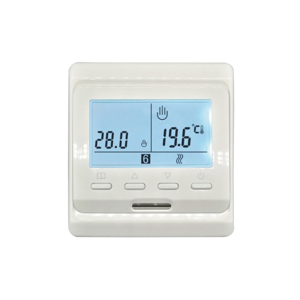  E806 Simple button type LCD display 220V floor heating electric thermostat controller