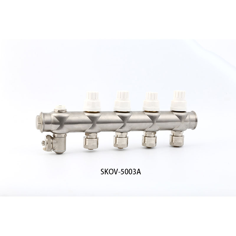  SKOV-5003A+5003B 304 Stainless Steel Floor Heating Manifolds for floor heating system usage 2-8way